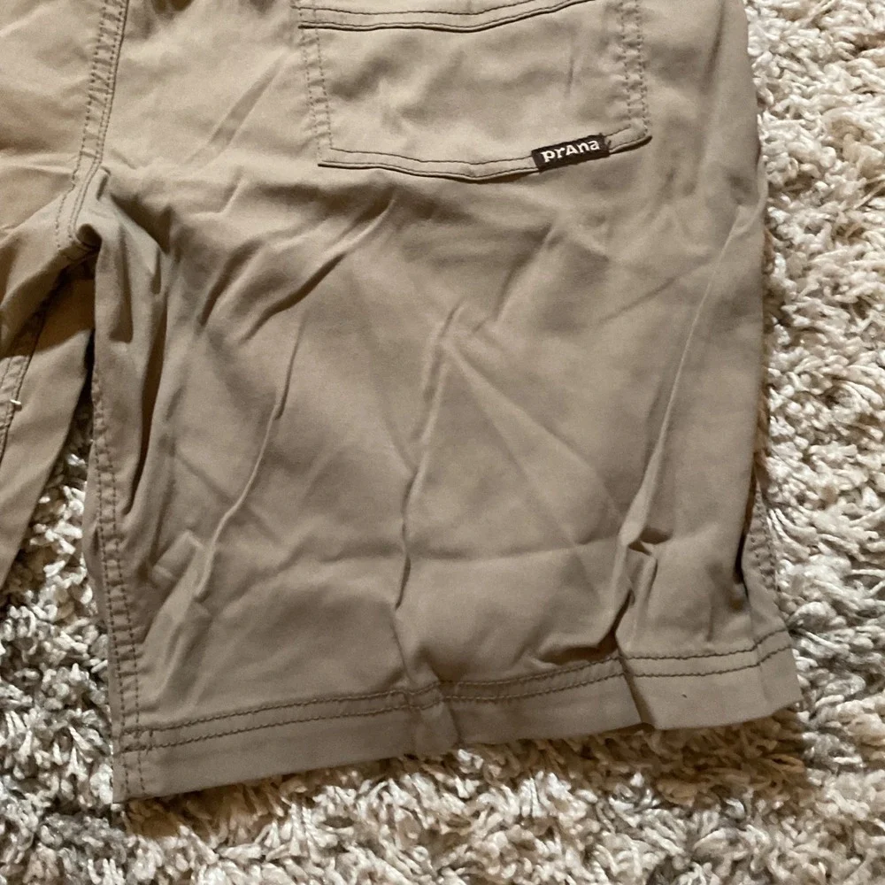 Prana Zion Men 32W x 9L Tan Hiking Outdoor‎ Performance Shorts Stretch Nylon